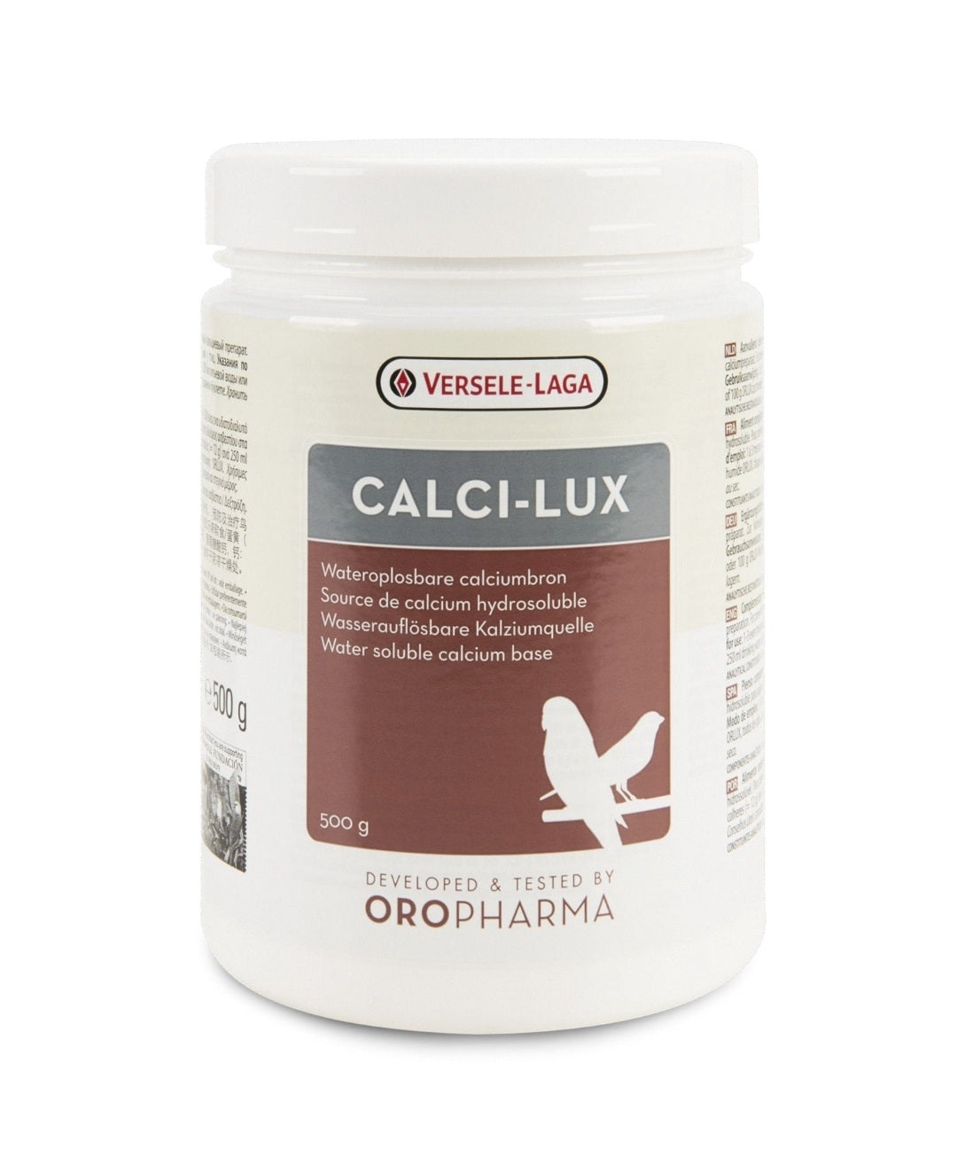Calci - Lux 500 gram - In Water Oplosbaar Calcium Vogels - Oropharma Versele Laga