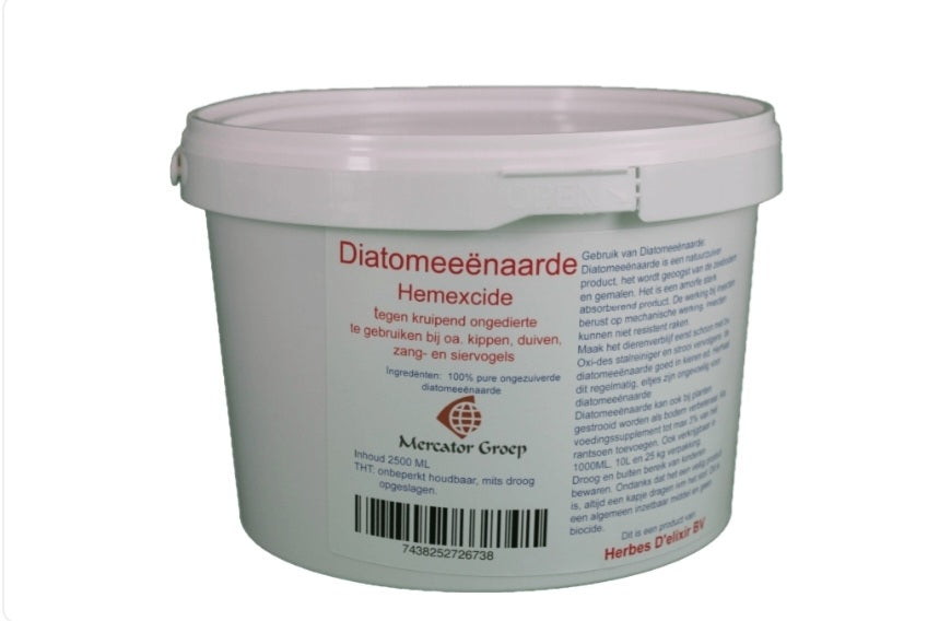 Diatomeeënaarde Emmer 2.5L Hemexcide