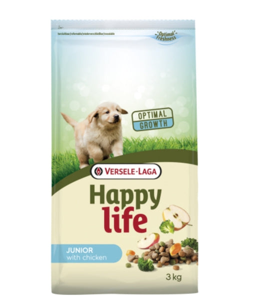 Happy Life Junior Kip 10kg Gevarieerd Kippenvoer Vitaal Groeiende Puppy's - Versele Laga