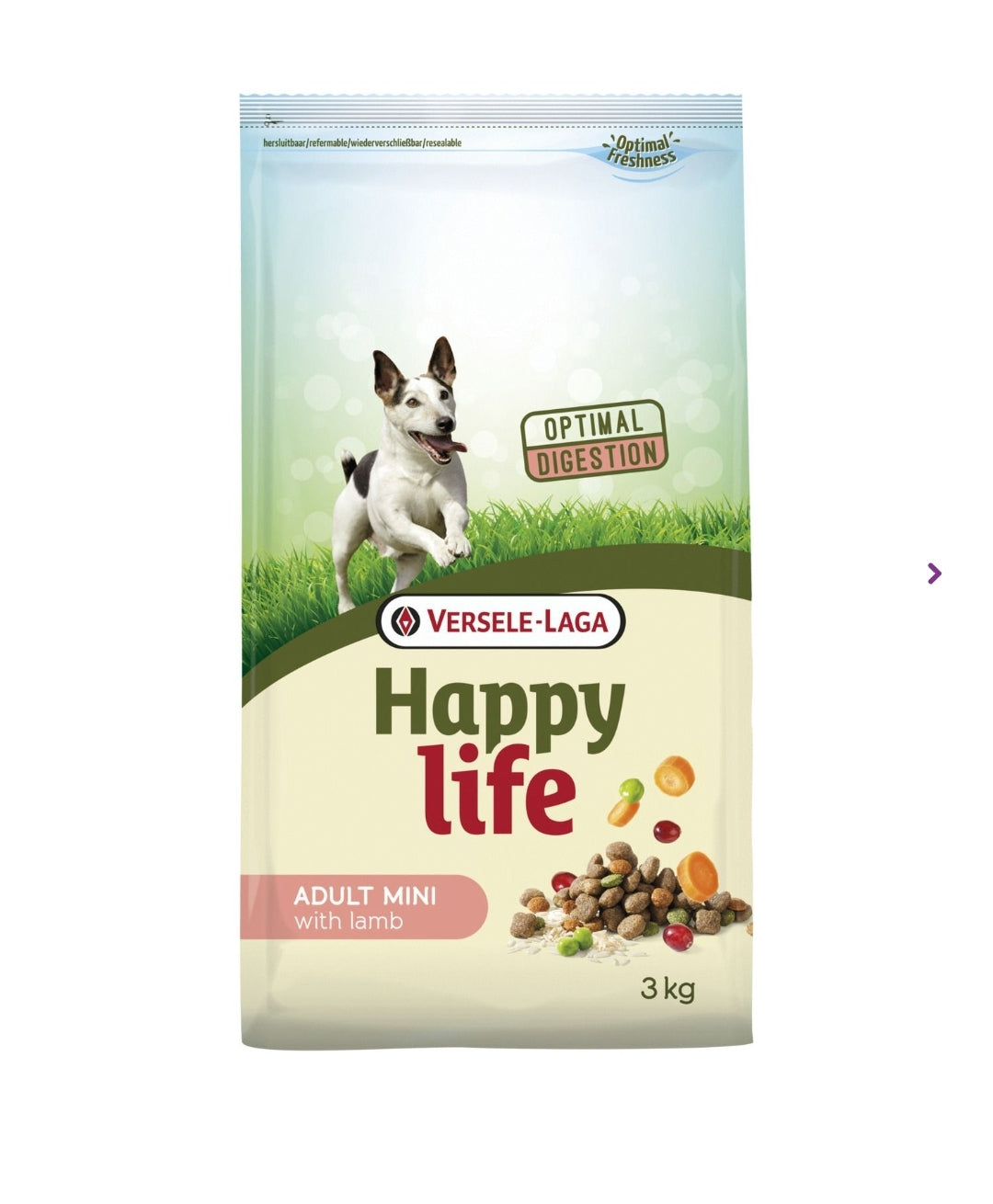 Happy Life Adult Mini Hondenvoer Lam 3 kg
- Versele Laga