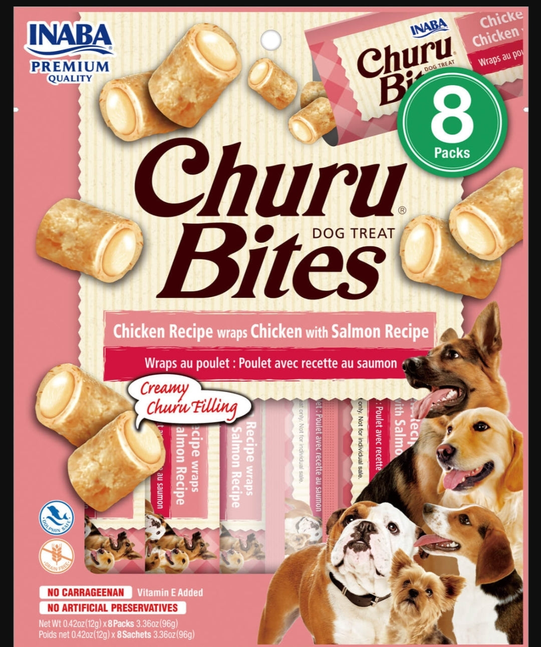 Churu Bites Dog Treat Zalm 8 Packs